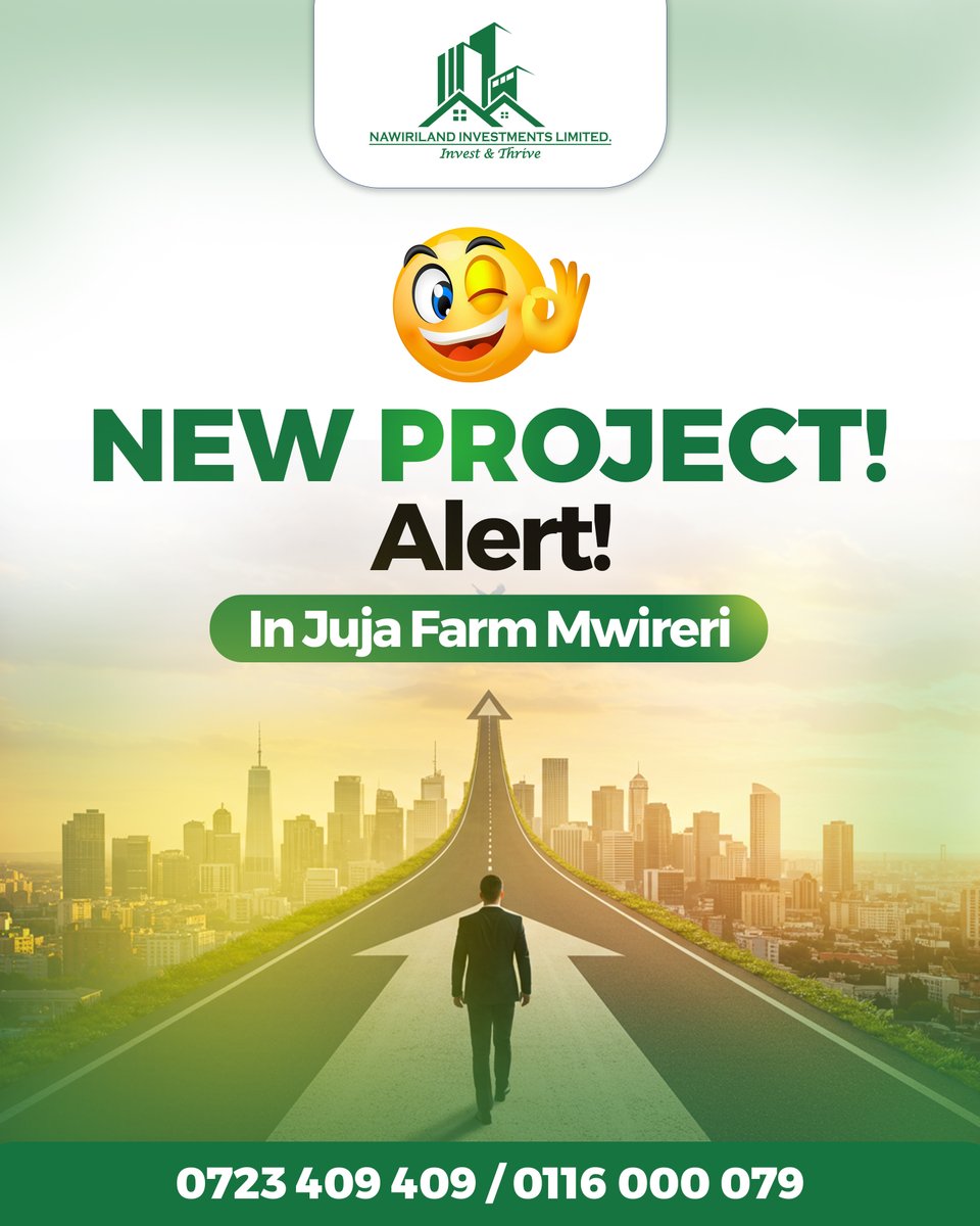 nawiriland's tweet image. Introducing our newest, Tulivu Gardens~Juja Farm Mwireri.

Prime 40*100 plots
Cash Offer Kshs 850,000
6 months payment plan Kshs 900,000

 Call: 0723 409 409 0116 000 079
#viralreelsシ #plotsavailable #propertyinvestment #lands #realestateinvestment #jujafarmplotsforsale #mwireri