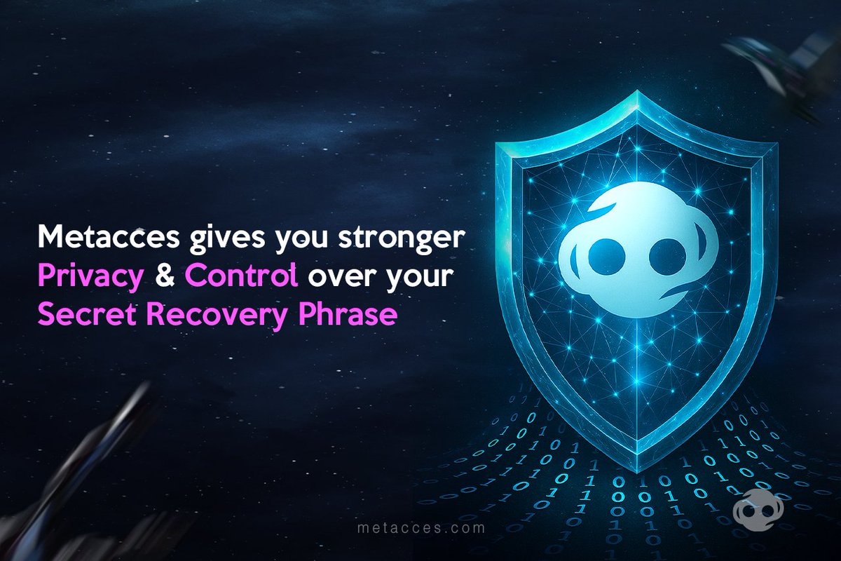 Mega_Munie's tweet image. 𝗠𝘆 𝗸𝗲𝘆𝘀, 𝗺𝘆 𝗿𝘂𝗹𝗲𝘀
I'm so Loving Metacces' customizable recovery phrases and it's top-notch security. 
Total control, total peace of mind. #metacces #ownit