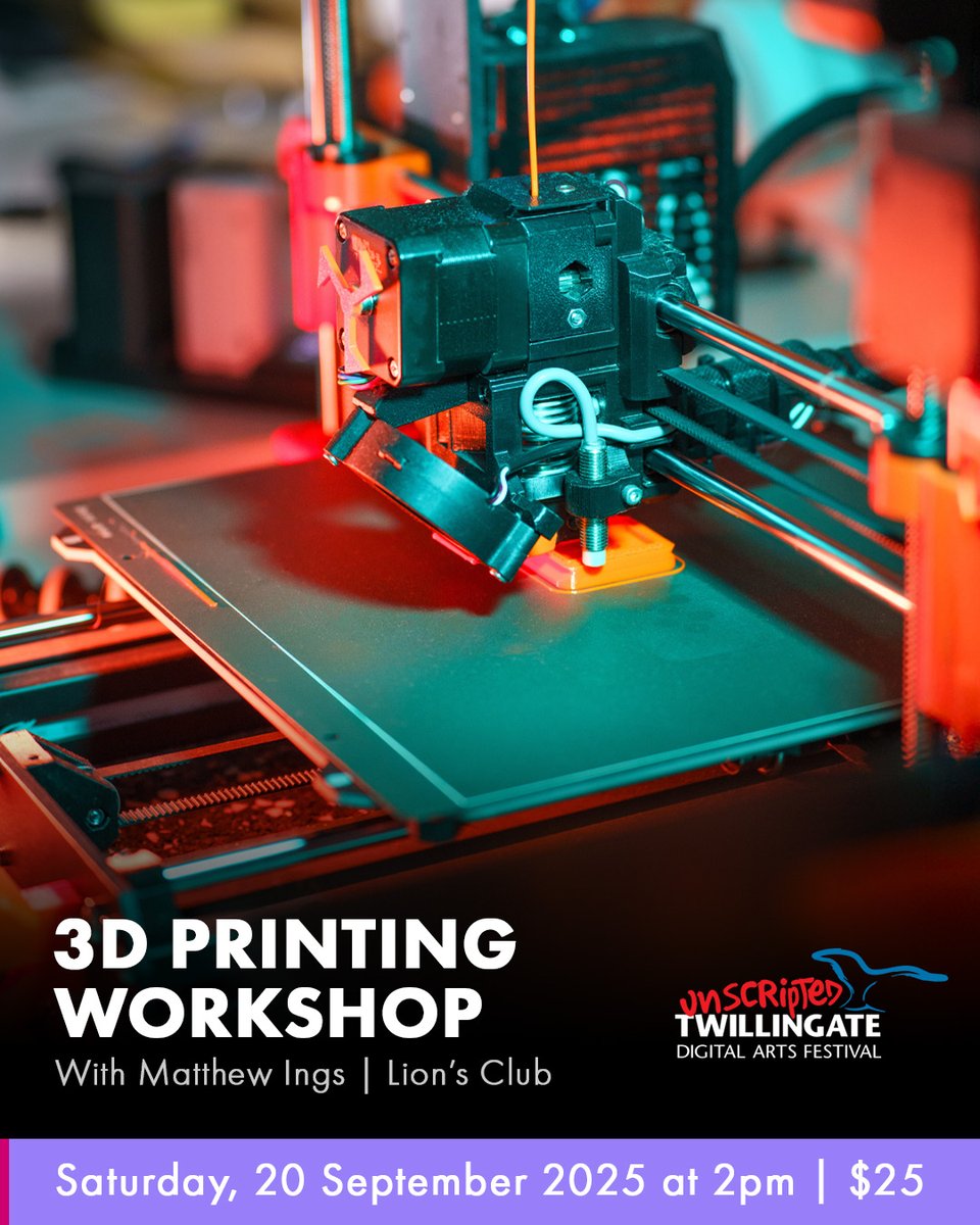 UnscriptedF's tweet image. Saturday, Sept 20 ✨

📍 Pied Pirate Walk, Blue Barrell Cafe @ 10AM
📍 Picnic Party, Studio Stage, Under Tickle Bridge @ 12PM
📍 3D Printing Workshop, Lions Club @ 2PM
📍 Saturday Soirée, Captains Pub @ 8PM - tix also avail at the door

🎟️ bit.ly/3VC4cYS

#Unscripted2025