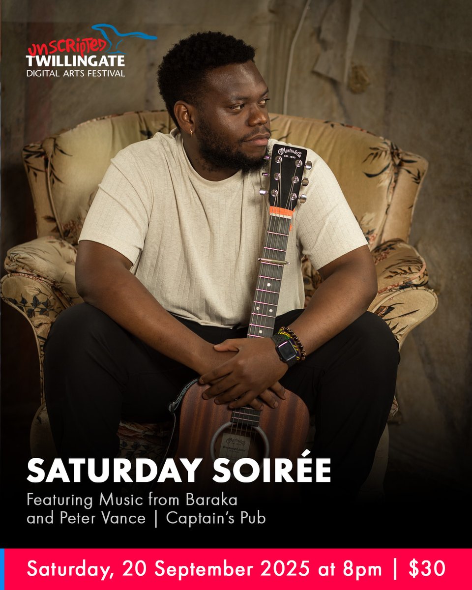 UnscriptedF's tweet image. Saturday, Sept 20 ✨

📍 Pied Pirate Walk, Blue Barrell Cafe @ 10AM
📍 Picnic Party, Studio Stage, Under Tickle Bridge @ 12PM
📍 3D Printing Workshop, Lions Club @ 2PM
📍 Saturday Soirée, Captains Pub @ 8PM - tix also avail at the door

🎟️ bit.ly/3VC4cYS

#Unscripted2025