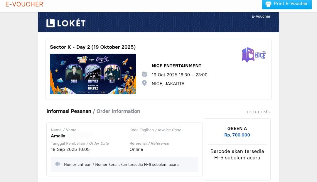 WTS SECTOR K GREEN A DAY 2 PRESALE

1.1 jt (krn aku pake jaswar), harga bisa nego tpi jgn sadis 🙏🏻

bisa dp/cicil smpe H-1, cod venue, diurus smpe fisik. mau proof apapun aku jabanin ayooo plis beli tiketku 😭😭😭🙏🏻

wts wtb wta wtt enhypen illit suho sector k day 2 jakarta nice