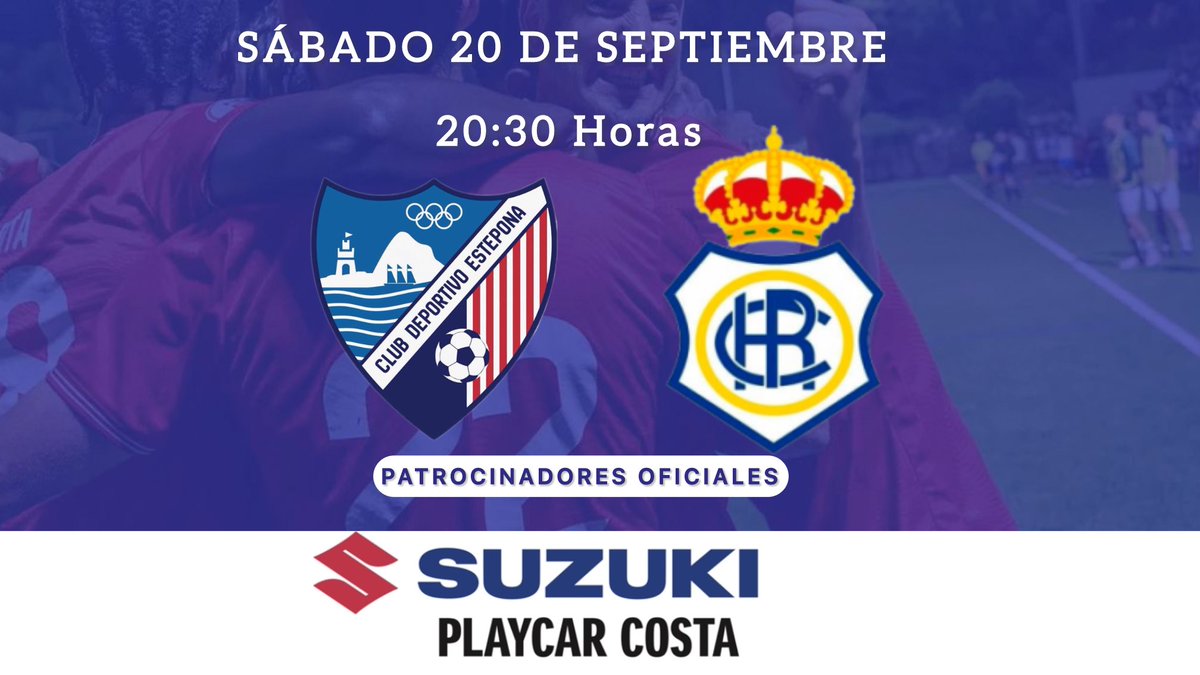LATRIBUNAMP's tweet photo. ⚽️ LA HORA DE ESCRIBIR NUESTRA HISTORIA
3ª JORNADA | CD Estepona 🆚 RC Recreativo de Huelva
📍 Estadio Muñoz Pérez
🗓️ Sábado 20/09 | ⏰ 20:00 h
📻 En Modo Radio con Juan M Sánchez y Juanmi Sánchez
🔴 Síguelo en directo 👉 https://t.co/OcRtlUiebT
#CDEstepona #ModoRadio https://t.co/gyfchTdVO4