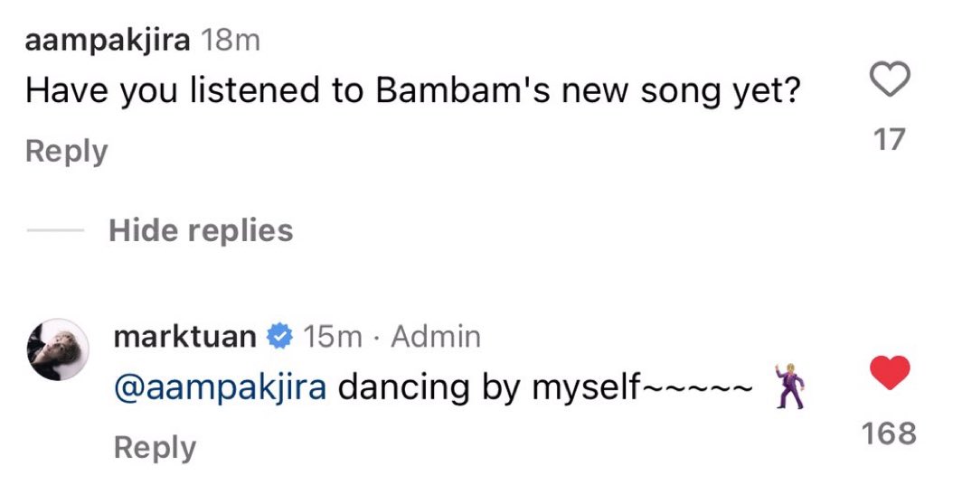 bben1a's tweet image. จะมาTTBB อะไรคะ พี่ไม่ยอม พี่ก็ dancing เก่งไม่แพ้ใครค่ะ 😆😂🤣

#MTBB #MarkBam