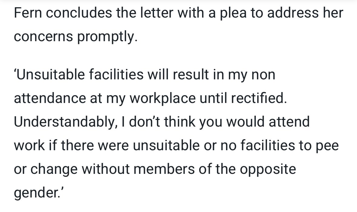 Euan complains a cross dressing male nurse at NHS Grampian has been told to use the gender neutral facilities
He says he’ll not be able to work because it is unacceptable to change with ‘members of the opposite sex’
The lack of self awareness is staggering
archive.md/Zunfz