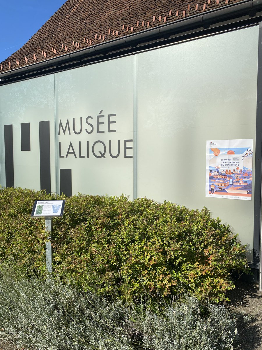 Ce sont les <a href="/JEP/">Journéesdupatrimoine</a> ce week-end ! Venez en profiter au musée Lalique ! Il est ouvert aujourd’hui jusqu’à 18h30 et demain de 9h30 à 18h30. Pour l’occasion, l’entrée est gratuite !