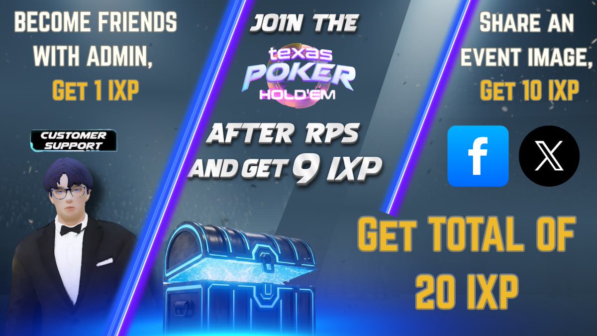 INFAXIA_GameFI's tweet photo. The wait is over! The RPS Tournament is finally here! Who’s ready to battle it out for the crown? 

September 20, 2025 | 8:00 PM PST

BOUNTY ALERT!
1. Add the Admin as a friend → 1 USDT worth of IXP
2. Join the Poker Tournament (after RPS) → 9 USDT worth of IXP
3. Share an event image → 10 USDT worth of IXP

—Sign up now & secure your spot: https://t.co/2ezUvmt1Mw
—Be a part of Infaxia, join our Discord server: https://t.co/TA1iYHdK6x
— See our upcoming events here: https://t.co/pOezOc4qGs

#Infaxia #InfaxiaRPS #RPStournament #InfaxiaBounty