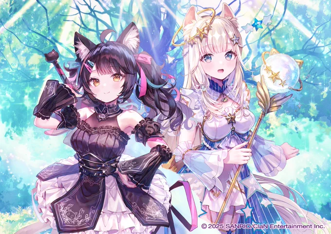 𓊆 #にゃんたじあ!キービジュアルまとめ 𓊇 ハルカちゃんのプレリリースから始まり8匹の猫ちゃんのキービジュを担当しました (ちなみに背景とエフェクト作画も担当してます) 本日新メンバー異世界組のティザーPV公開です!!これからもよろしくお願いします