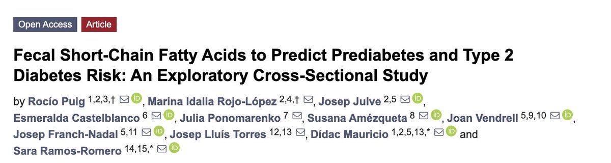 ¿Sabías que tu microbiota intestinal podría predecir si vas a desarrollar prediabetes o diabetes tipo 2? 🤯

Un nuevo estudio en población mediterránea analizó los ácidos grasos de cadena corta (SCFA) en heces y encontró resultados muy curiosos.