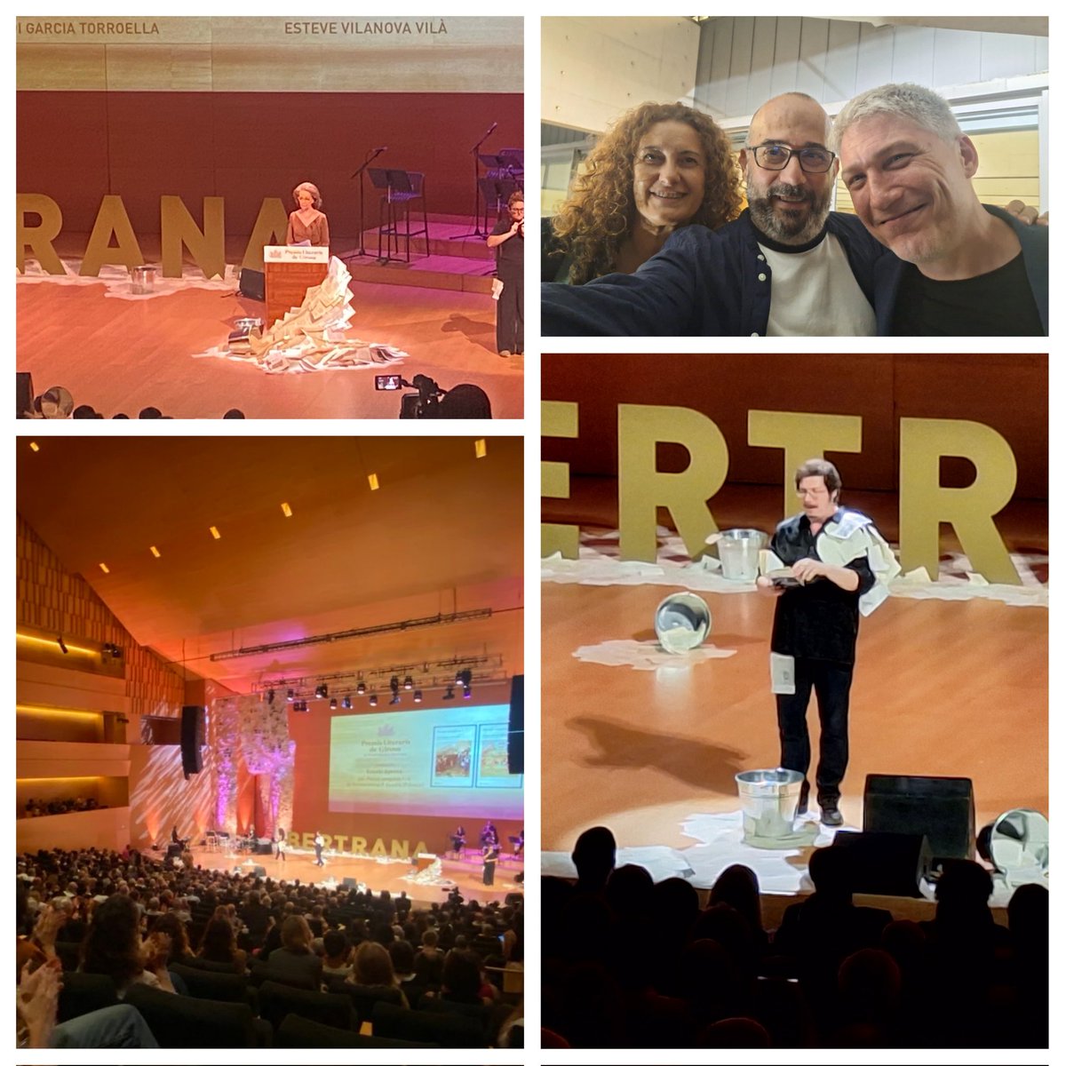 Els #PremisBertrana2025 enceten el curs cultural de #Girona i del país. I són, especialment en el moment que ens toca viure, "un acte de resistència cultural".
Felicitats <a href="/PepPrieto/">Pep Prieto</a>! I enhorabona, un any més, <a href="/MVilallonga/">Mariàngela Vilallonga</a> i <a href="/FundBertrana/">Fundació Prudenci Bertrana</a>.

<a href="/MerceGarciaG/">Mercè Garcia ll*ll</a> <a href="/vila_boix/">Josep Vila Boix</a> <a href="/auditori_gi/">Auditori Palau de Congressos de Girona</a>