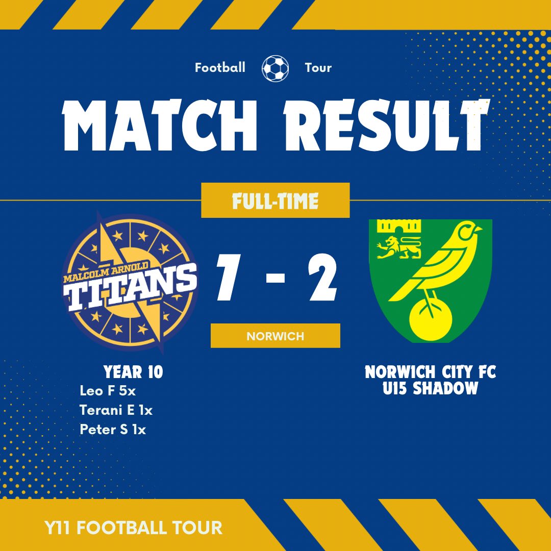 MAAcademySport's tweet image. The year 11 football tour has kicked off in style with a successful match against Norwich City FC Shadow squad!! The night also ended with some team karaoke, it’s safe to say the music department have some work on their hands!!