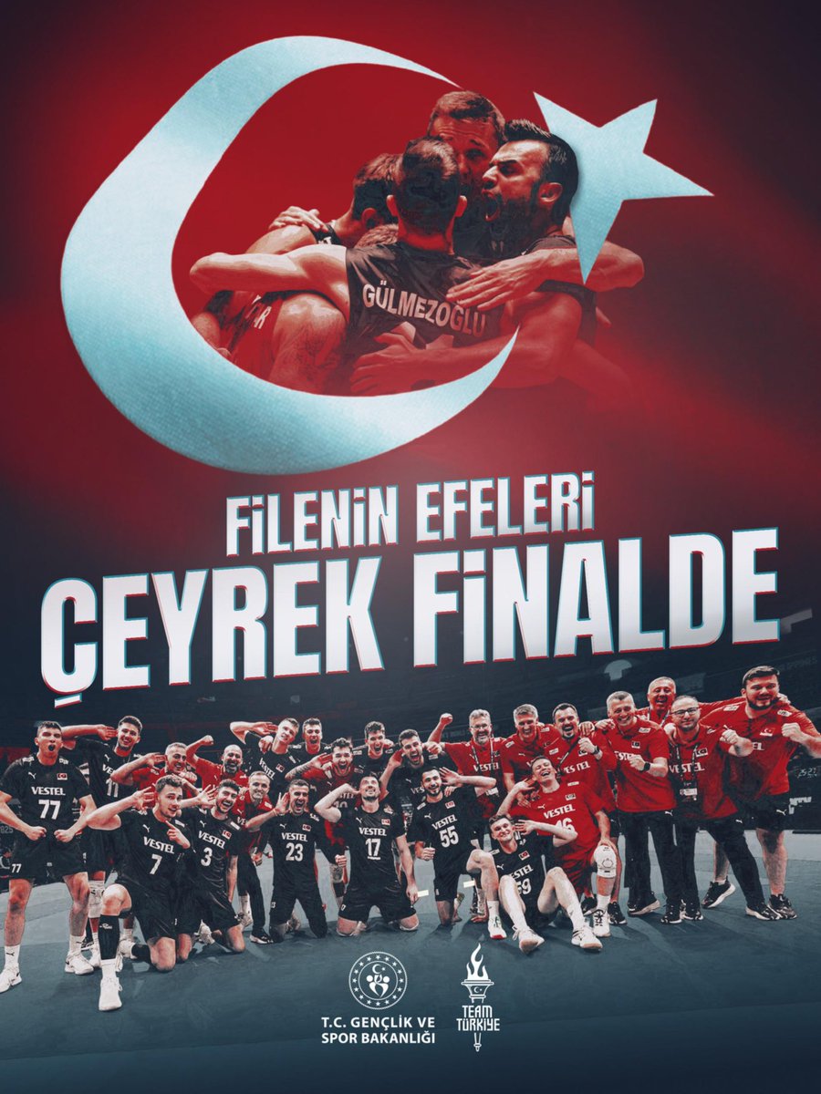 #FİLENİNEFELERİ ÇEYREK FİNALDE!🇹🇷

Tebrikler takım, yolun sonu şampiyonluk olsun inşallah!🧿👏🏻