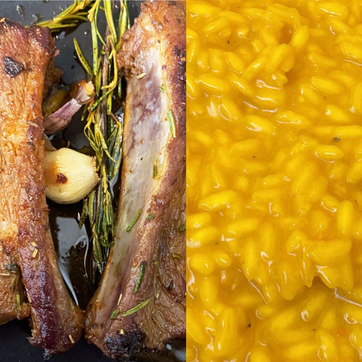 Costine e Risotto👨‍🍳 #Cooking #Food #Kitchenlife