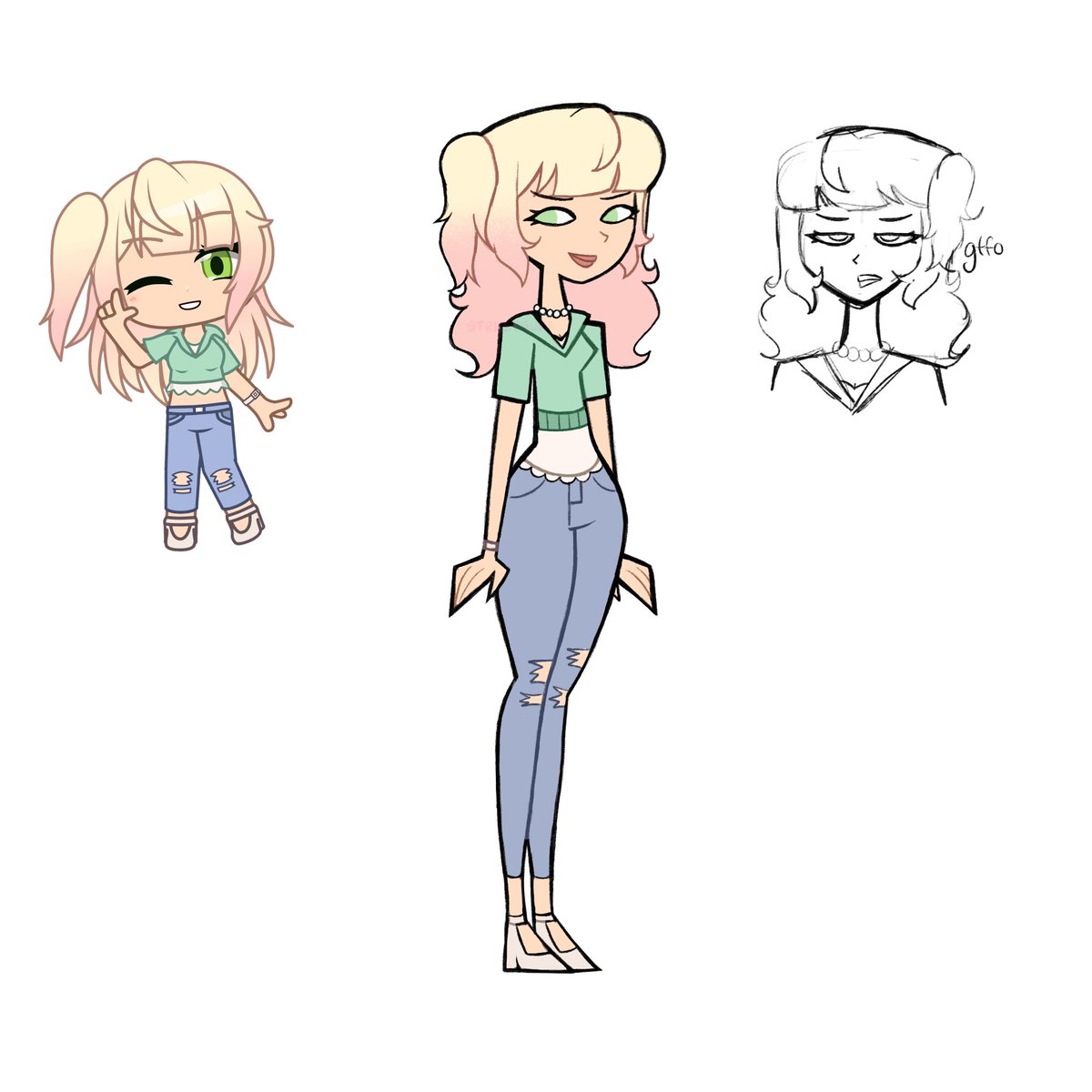 Zoey in the tdi art style #TheMusicFreaks