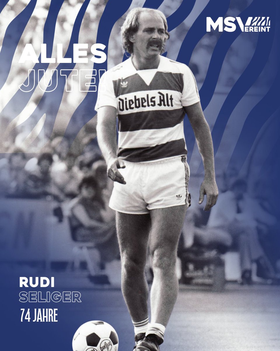 MSVDuisburg's tweet photo. Mehr als ein Jahrzehnt beim #MSV, beinahe 300 Bundesligaspiele in ZebraStreifen - alles Gute zum Geburtstag, Rudi #Seliger! 💙🤍 Zum Ehrentag wünscht die MSV-Familie alles Gute, Glück und Gesundheit 🎂
#MSVereint https://t.co/rY9UVo0vw2