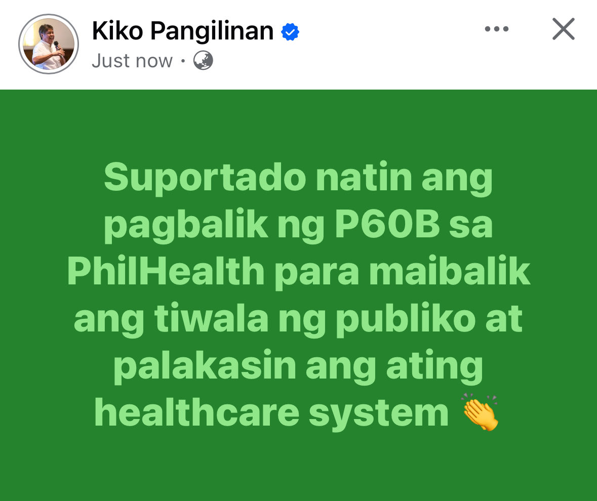 Kiko Pangilinan tweet media