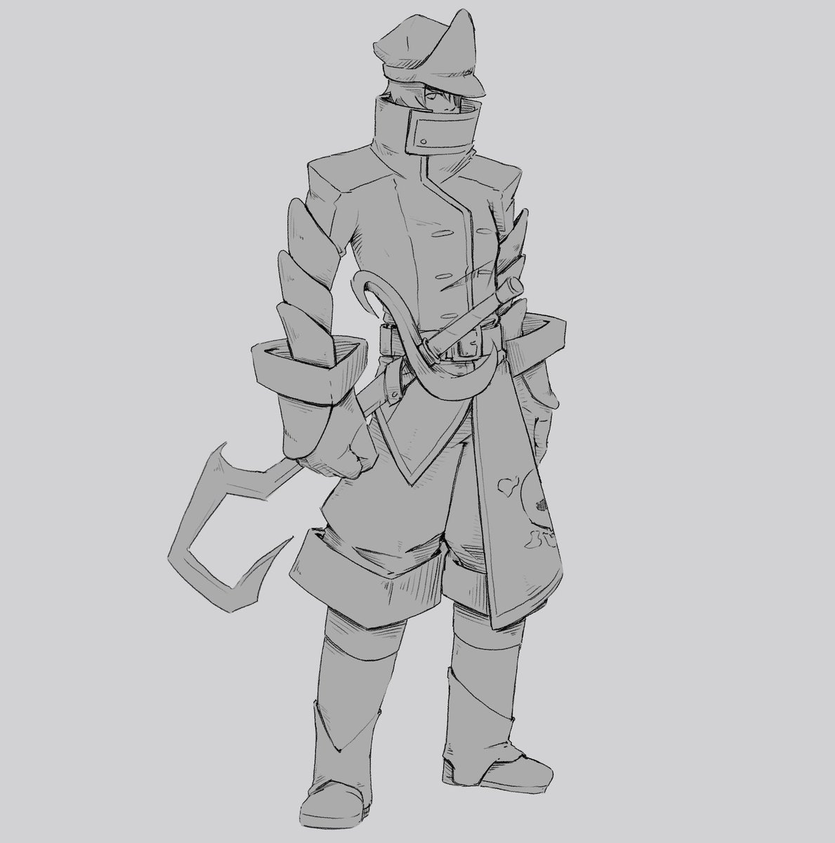 Day 19 of my sketchtember challenge where I try to design a character each day