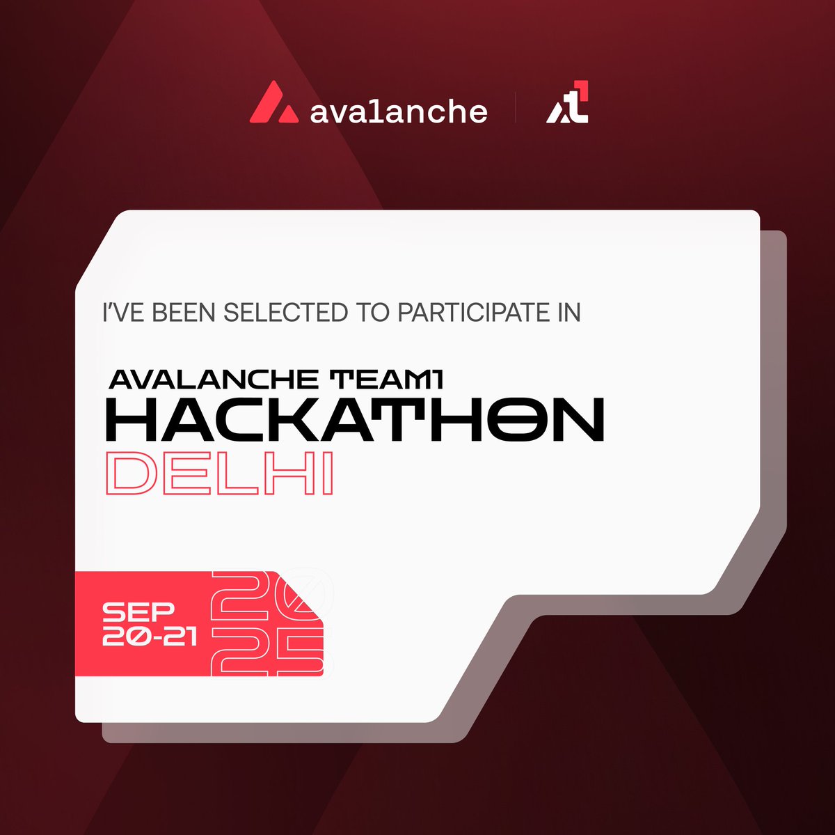 Utkarsh_A7's tweet photo. I'm here at Avalanche Team1 Hackathon - Delhi Edition!!!

@AvaxTeam1 @avax 

#Delhi #Ethglobalweek https://t.co/jj3hMvCCZi