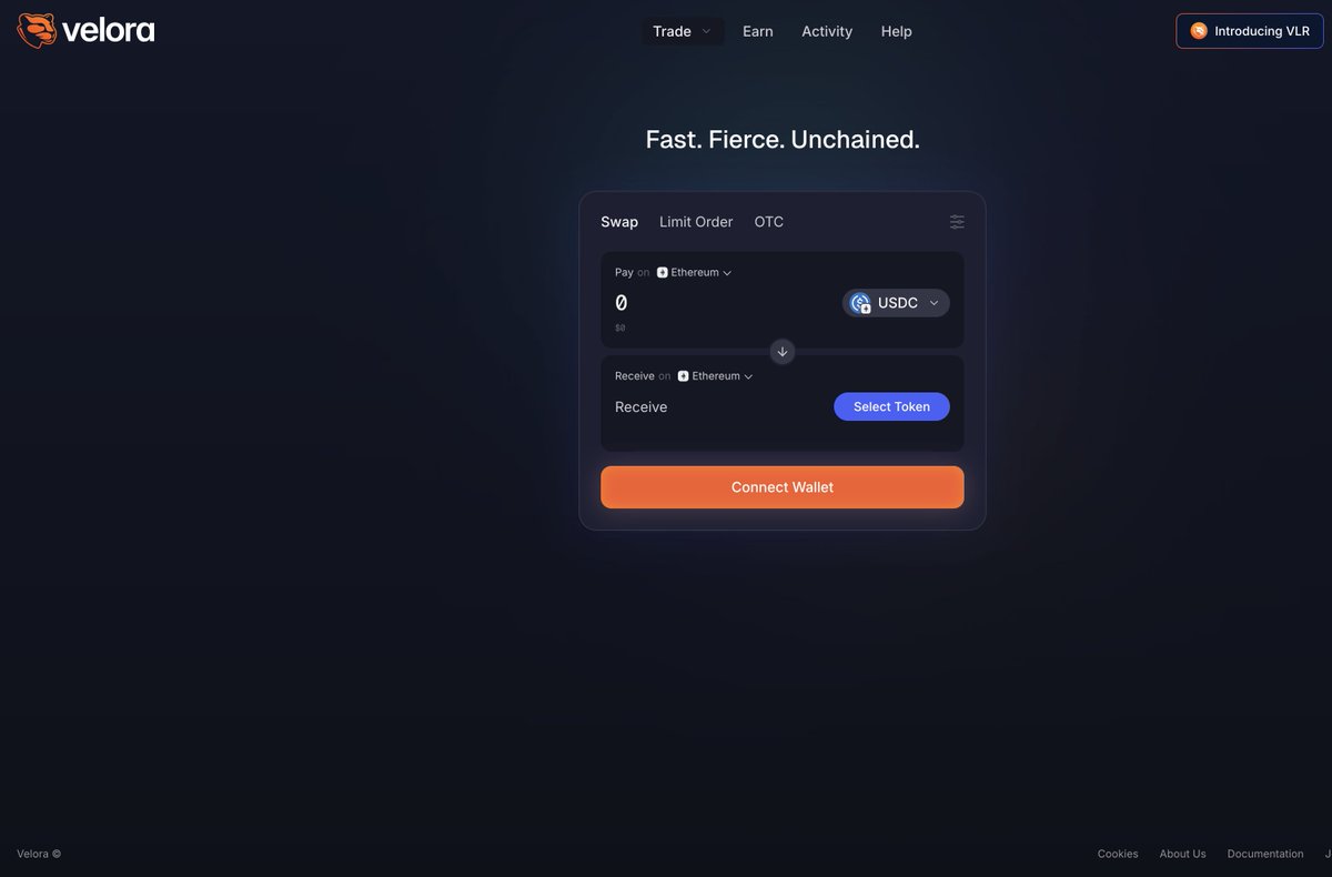 jocdwardo's tweet photo. Velora DEX @VeloraDEX  is basically the next step for ParaSwap, one of the best known DEX aggregators. In April 2025, they rebranded and shifted their focus to intents. In practice, that means you just say what you want to do (“swap X for Y at the best price”), and Velora figures out the best way to make it happe even if it has to pull liquidity from different blockchains.

The cool thing is you always get access to top liquidity across multiple DEXs, swaps don’t cost you gas directly, and your trades are protected against MEV. On top of that, you’ve got extra tools like limit orders and more flexible execution. The whole experience feels much smoother and safer.

Their native token is now VLR (formerly PSP), which powers governance, staking, and rewards. right now Velora is handling about $297K in daily volume, with a $26.9M marketcap and 744M VLR in circulation.

Velora is a true Web3 super app: trading, transfers, and DeFi all in one place finally with the kind of polished, user friendly experience the space has been missing.

@cookiedotfun