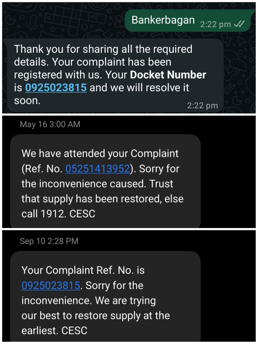 MSubhasish789's tweet photo. @CESC_Ltd 1-2 YEARS of low voltage in our area, 50+ complaints logged. Every time your team visits, they just say “area problem” &amp; walk away. NO FIX, NO ACTION.

#CESC #Electricity #Kolkata https://t.co/hdlTFVo9n1