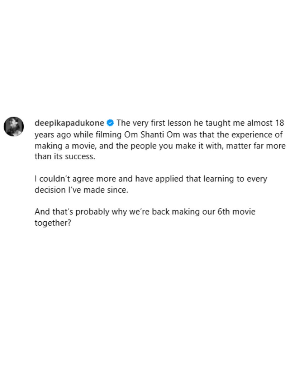Delhi Times (@delhitimestweet) on Twitter photo .<a href="/deepikapadukone/">Deepika Padukone</a> pens a heartfelt note for co-star and friend <a href="/iamsrk/">Shah Rukh Khan</a>, as they start shooting for #King 
.
.
.
#bollywood #ShahRukhKhan #deepikapadukone #kingkhan #srkfans #latestbuzz #trending .<a href="/deepikapadukone/">Deepika Padukone</a> pens a heartfelt note for co-star and friend <a href="/iamsrk/">Shah Rukh Khan</a>, as they start shooting for #King 
.
.
.
#bollywood #ShahRukhKhan #deepikapadukone #kingkhan #srkfans #latestbuzz #trending