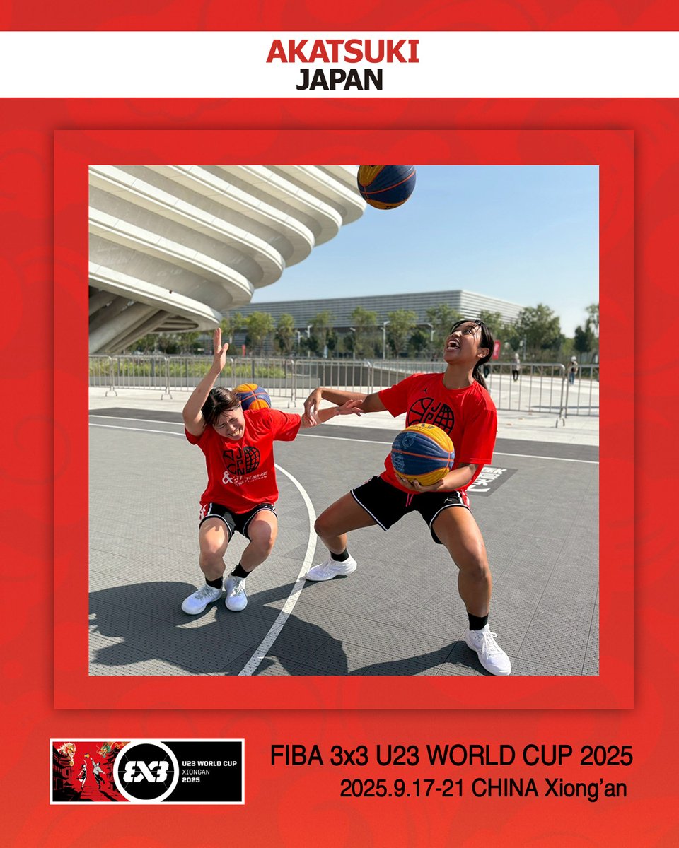 最終値下げ！！非売品！！バスケットボール　日本代表　ウォームアップ AkatsukiJapan 3x3女子U23日本代表 明日に備えるレストデー！ 🏆FIBA