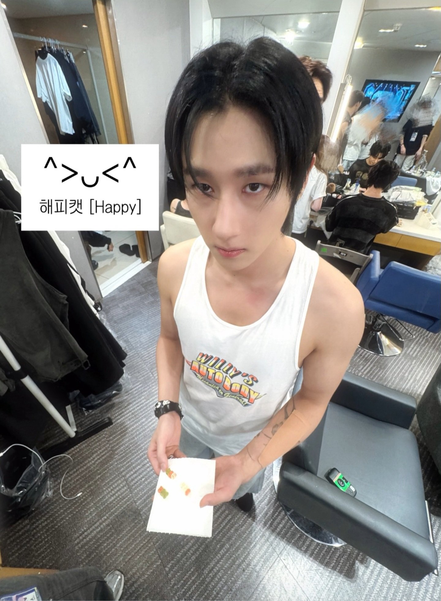 ますめちゃん チェウシク x AMI コラボ AMI × wooshik ポップアップストア 準備着々🥹 うちの次女さん