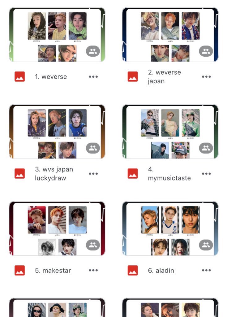 xsntmt's tweet image. btww.. heres a gdrive with all my templates!
there'll be one for EVERY photocard set 🩶
i hope this is helpful for people that do go's & sell :)
🔗 bit.ly/corti5 -> pobs
코르티스 포카 리스트
cortis photocard template
