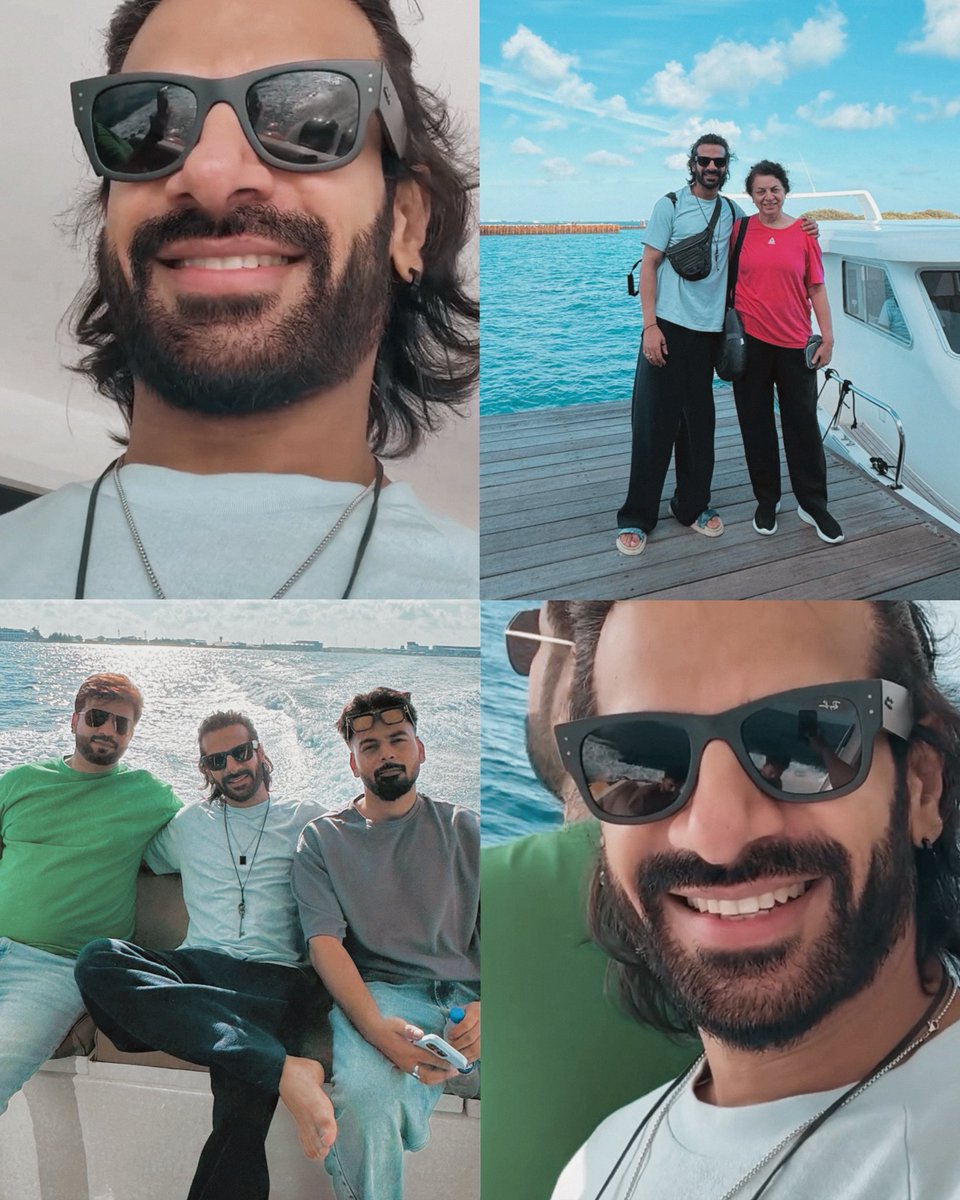 happy lil traveler 🛥️💗☀️ #karanveermehra