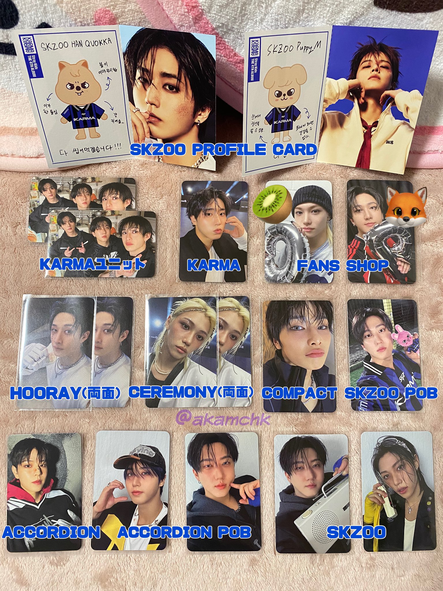 Straykids 韓国 プレリス KARMA fans 全員 トレカ 8枚 [Qoo10