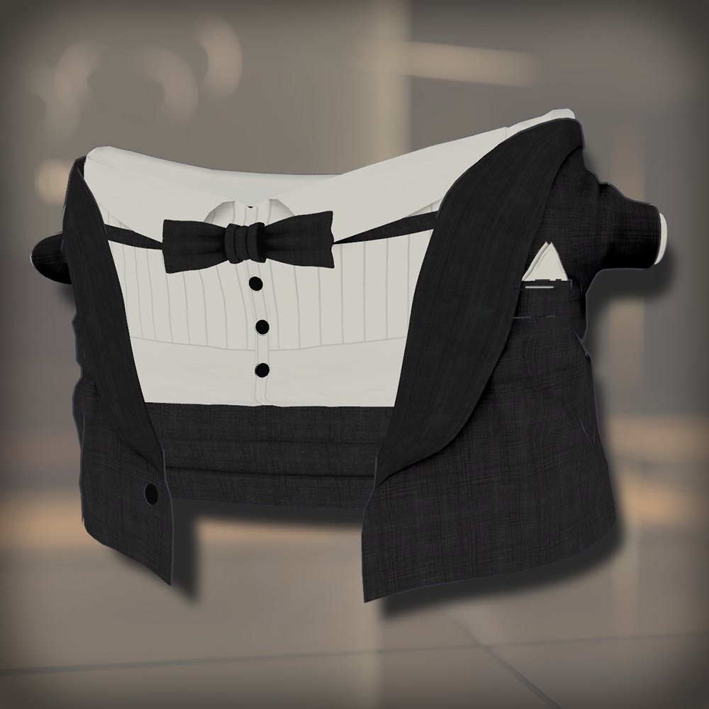 ☆うおまるタキシード☆
BOOTHのほうで販売させていただきます！

【あまおろち本舗】にて販売しますので、大事な場面などにぜひご着用いただければ～
amaorochi.booth.pm/items/7440858

※リプに抽選企画載せておきます。

#うおまる #VRC #BOOTH