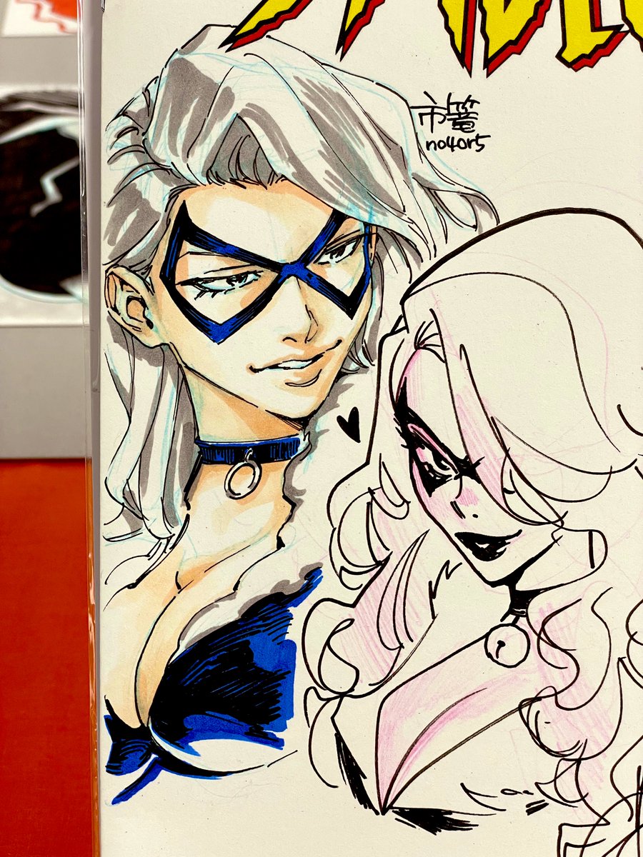 no4ca5's tweet photo. #commission #remarked #blackcat #marvel https://t.co/SNw9pJLUvt