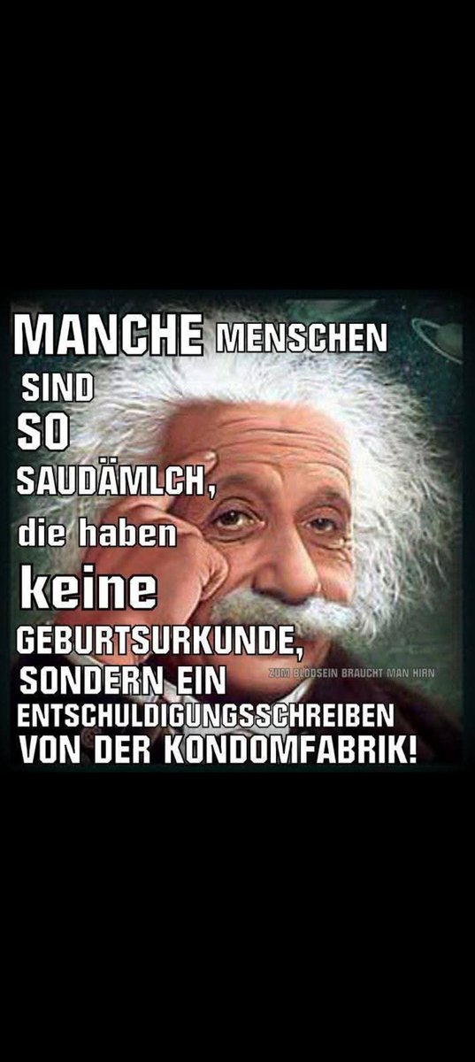 Da sollten sich einige Menschen auf dieser Welt Gedanken drüber machen! „cogito ergo sum"
