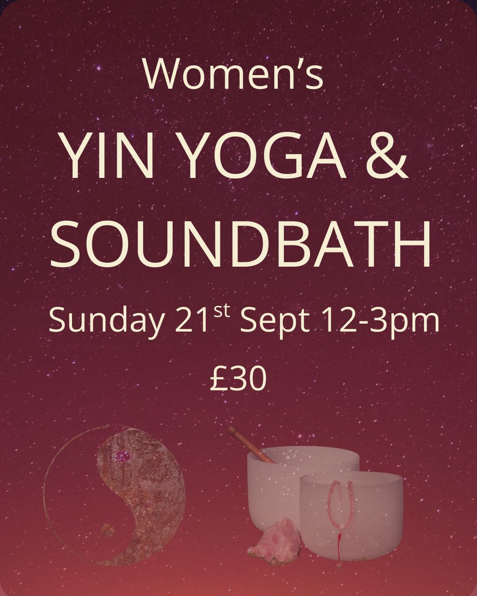 Absolute__Yoga's tweet image. This Sunday, 12-3pm, join me and Libby for 3 hours of deep, soothing, calming yin yoga with a soundbath. Totally beginner friendly, just wear comfortable clothes and bring a cushion and blanket. £30pp ❤️

goteamup.com/p/4449558-abso…