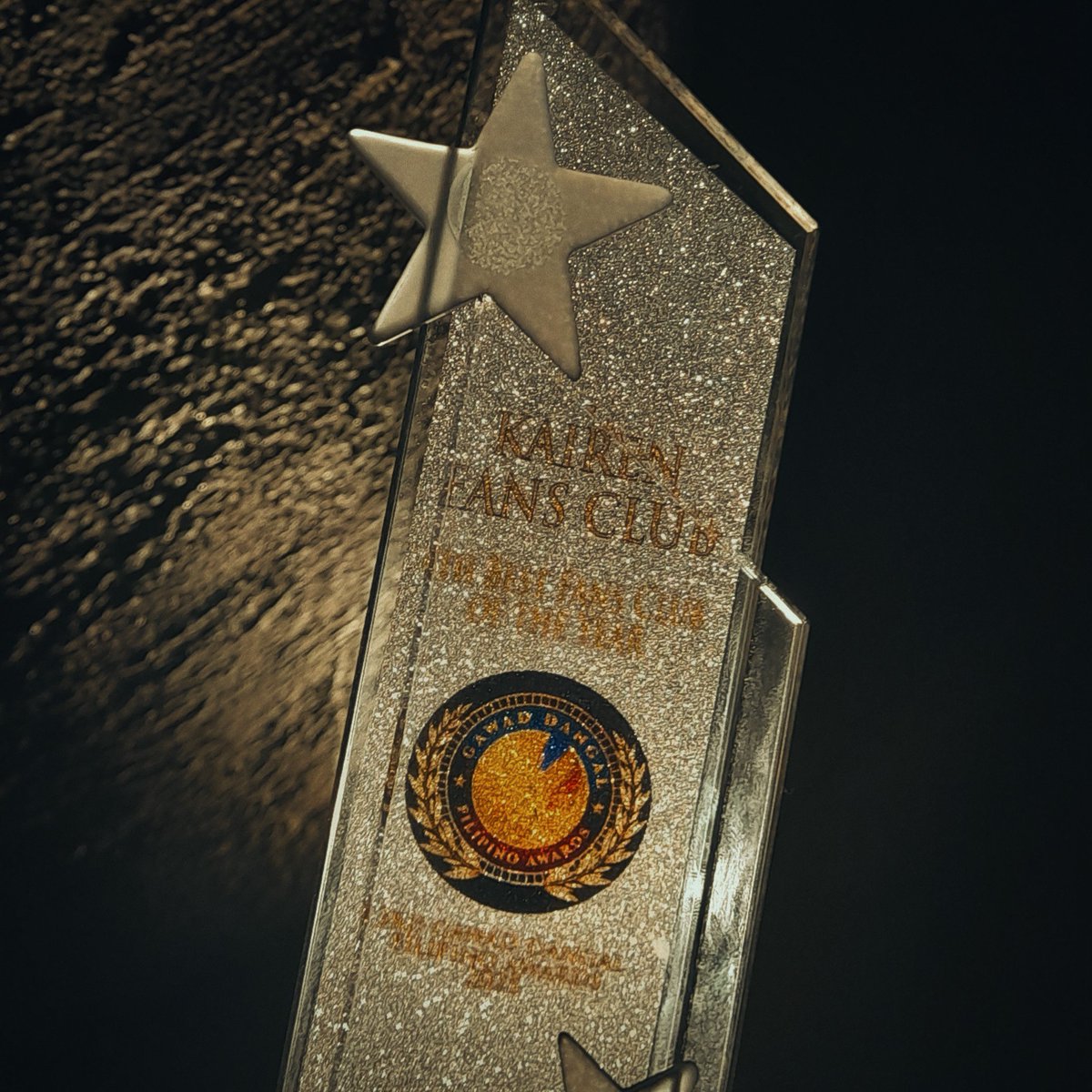 lhssammy's tweet photo. This is more than just an award—it’s a symbol of pride, love, and dedication. This is for every Kahels—for those who once were, for those who stayed, and for those who keep choosing to stay. 

Thank you guys, see you around! 🧡

#KaiRen https://t.co/px0FHMGwqe