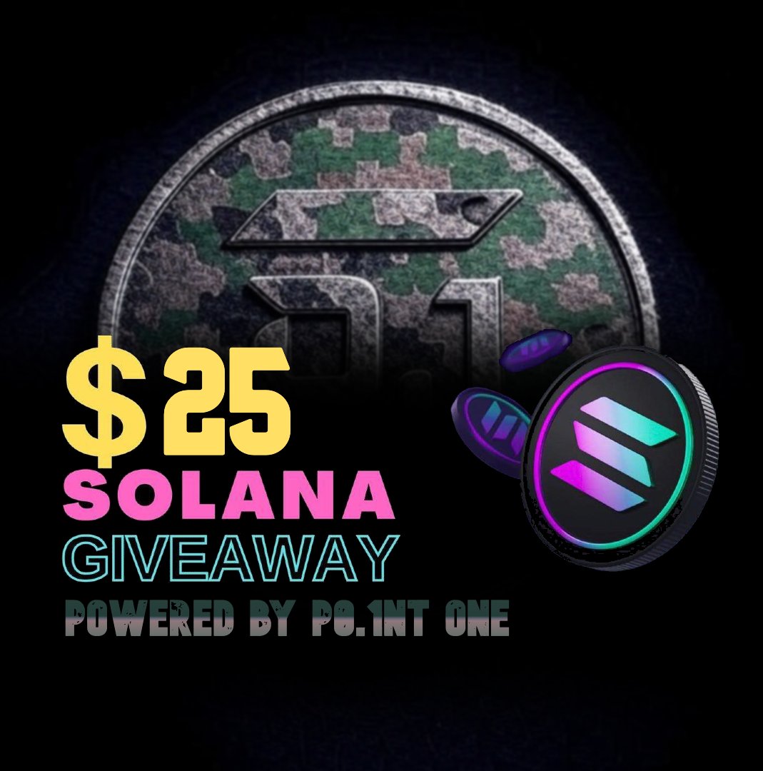 🎁GIVEAWAY TIME🎁

🪖 $25 in SOL for one soldier 🪖

🫡 Follow <a href="/POINTONESOL/">P0.1NT ONE</a> and <a href="/Exiluk/">Liam</a> 
🫡 Like and Repost
🫡 Tag some friends 

⏰ 48h