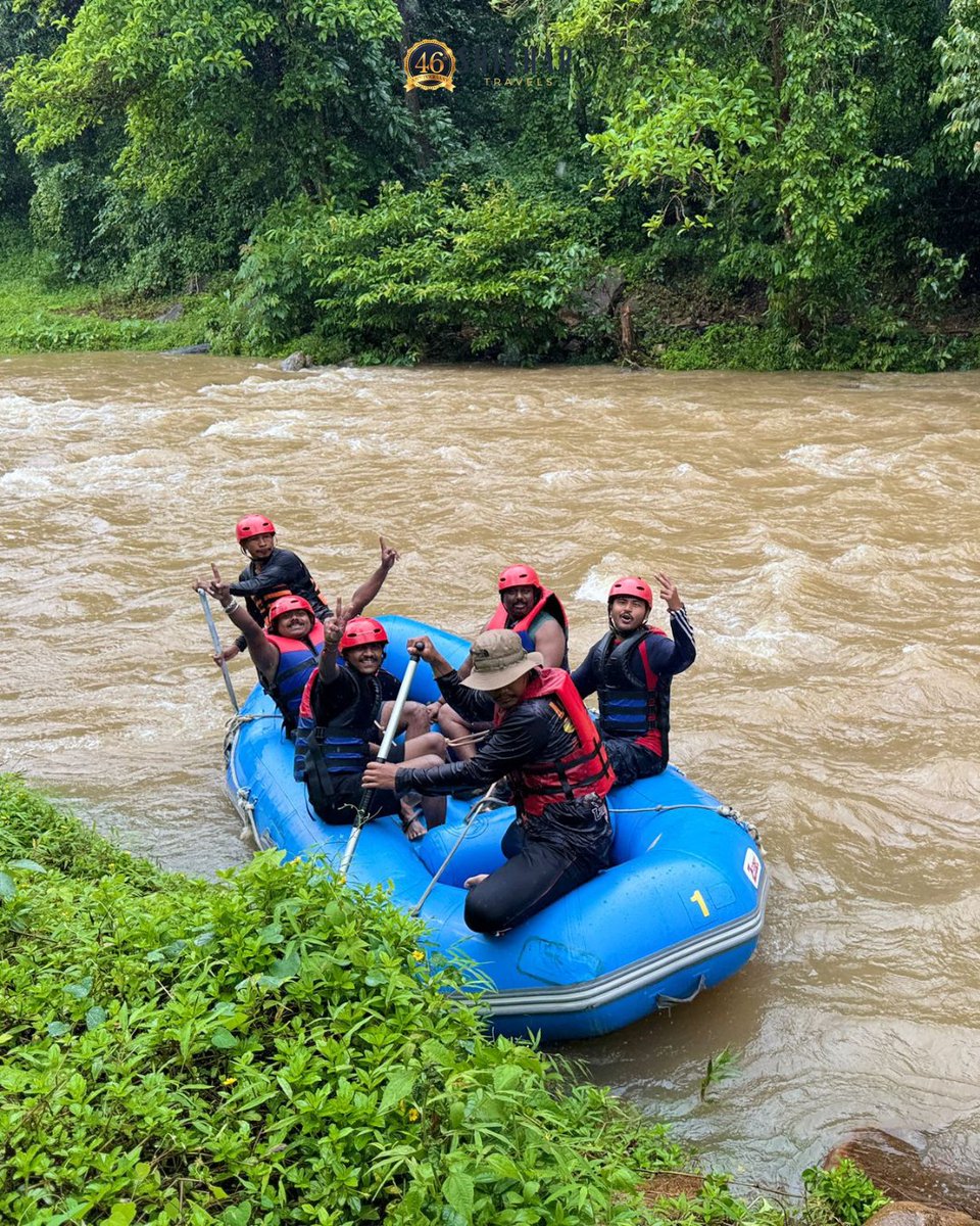 Who knew Thailand had this much adventure? 
Riding the rapids, laughing with friends, and getting completely drenched – river rafting here is pure fun! 

#shikhartravels #travelindia #adventurewithshikhar #explore #trending #rafting #thailand #ThailandAdventure #RiverRafting