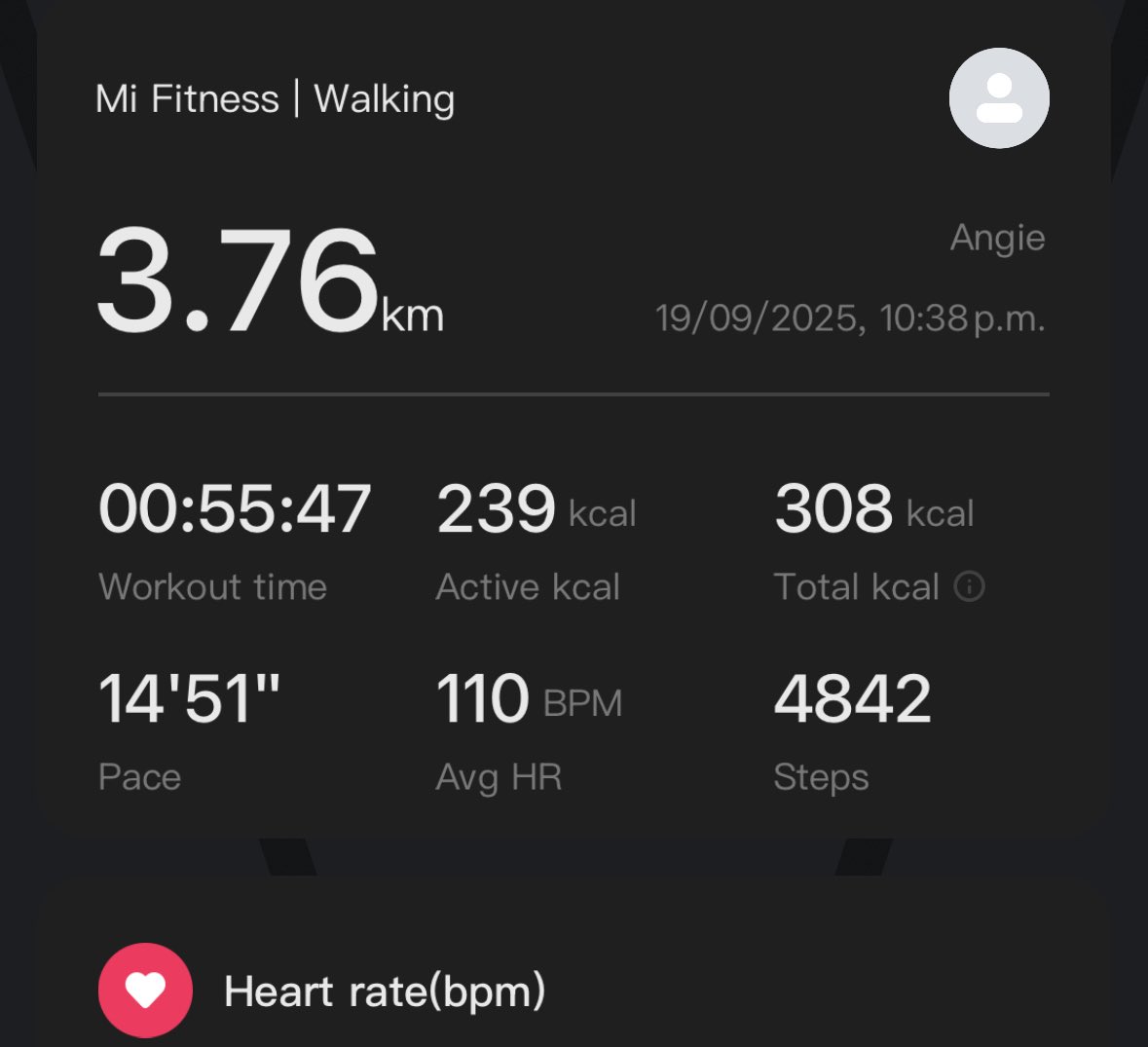 Caminata nocturna 🤭