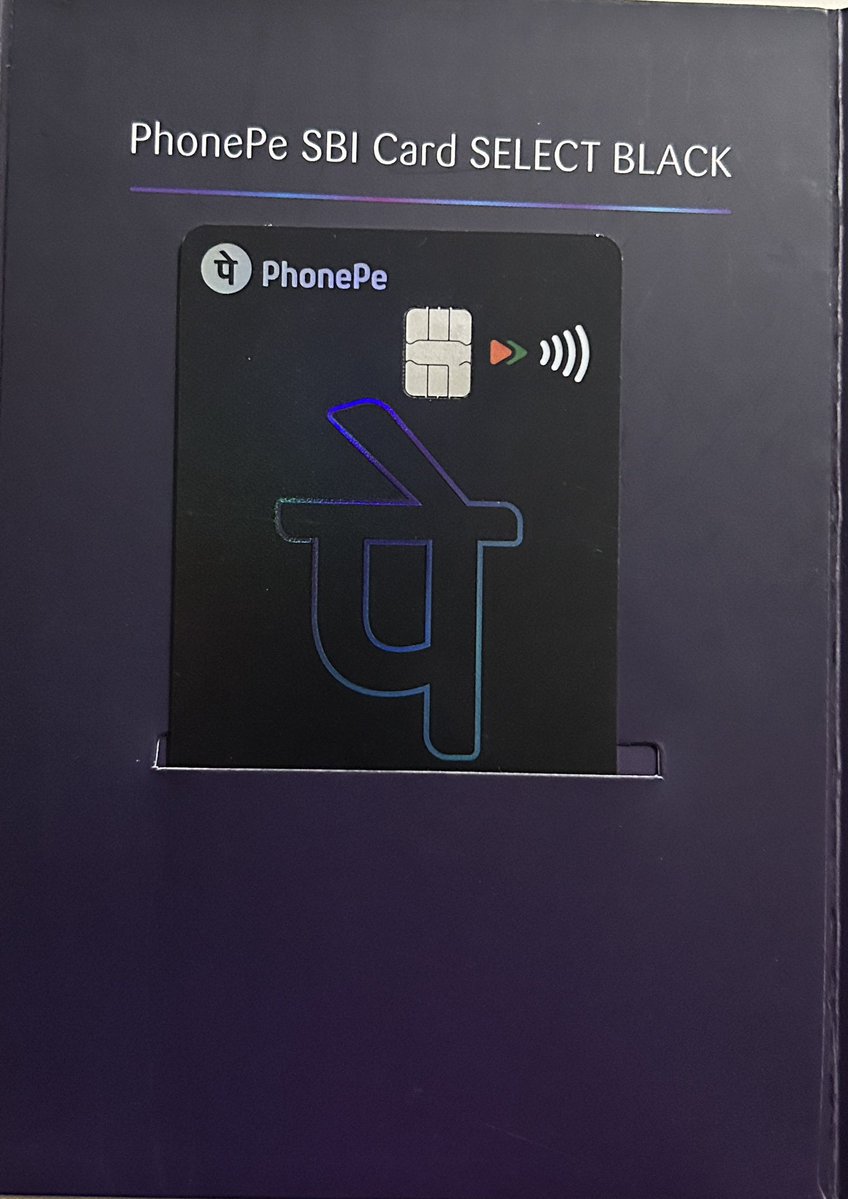 Nareshkjs's tweet image. SBI PhonePe Credit Card got delivered yesterday.