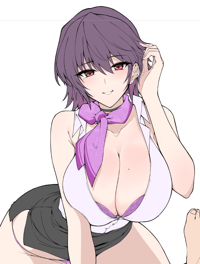 冬コミ用の表紙用に描いてる性感エステのお姉さんキャラがけっこう気にいってきたので途中上げ 