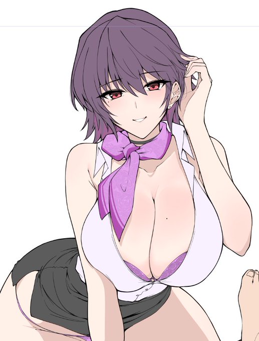 冬コミ用の表紙用に描いてる性感エステのお姉さんキャラがけっこう気にいってきたので途中上げ 