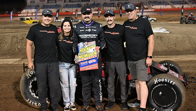 Riley Kreisel Returns to Winning on Night One of Hockett/McMillin with POWRi WAR/MWRA at Lucas Oil Speedway. Read More: powri.com/news/?i=181623
