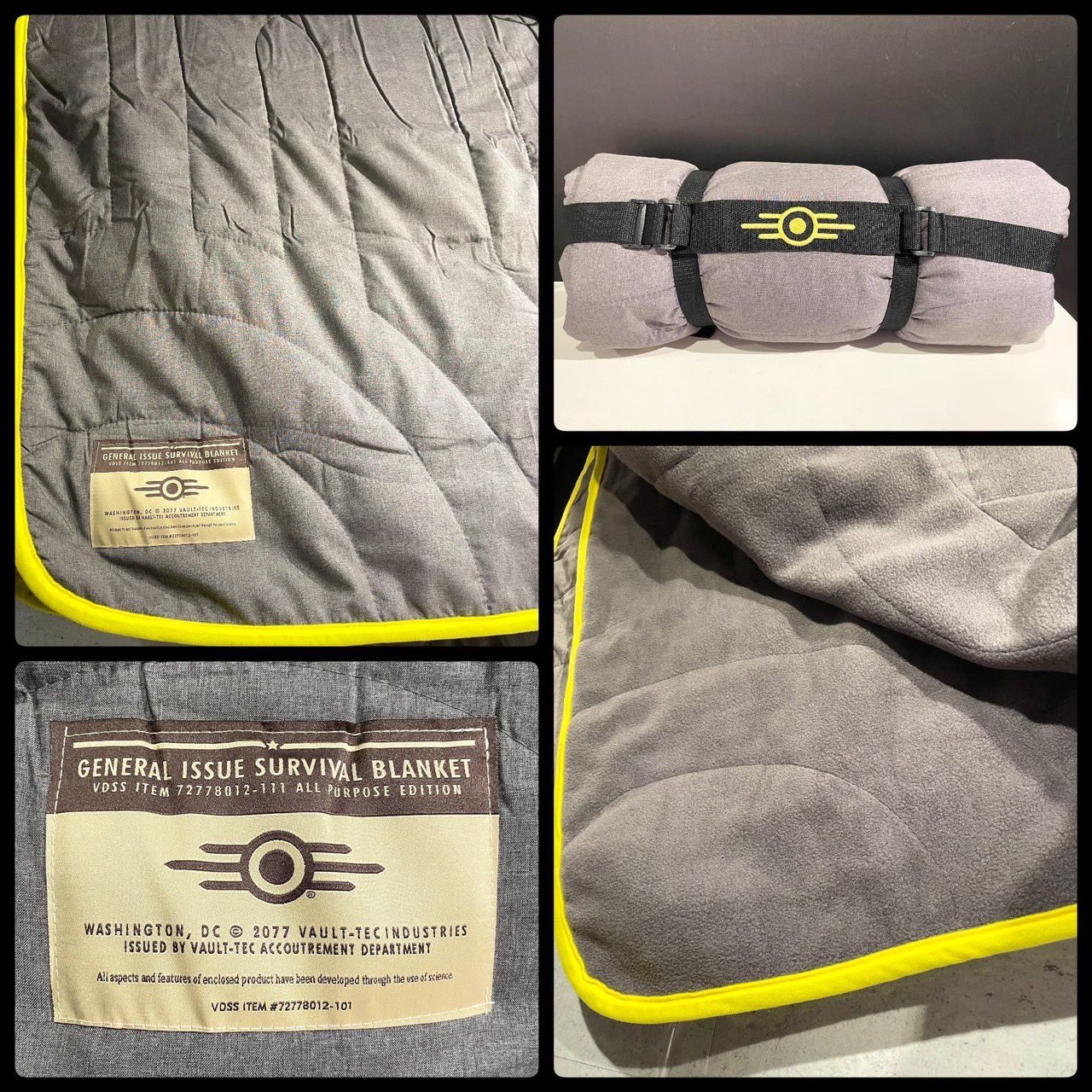 Fallout Vault-Tec サバイバルブランケット Vault-Tec security armor