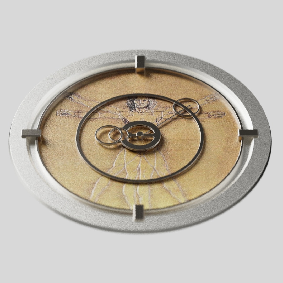 PranavVyas1804's tweet image. Vitruvius — a clock inspired by the Vitruvian Man. Where art, science, and time converge. ⏳ #RenderWeekly #RWClock