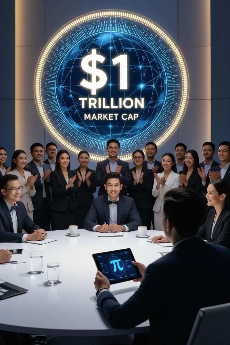 If Pi hits a $1 trillion market cap today, what's your plan with $Pi? Will you hold or sell? My advice: hold your Pi. The Pi Network is building a strong ecosystem that could easily reach a multi-trillion-dollar market cap anytime. Investors are waiting, and billionaires are
