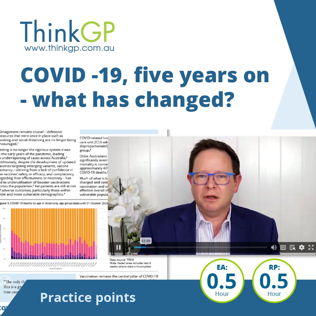 This ‘Practice points’ activity reviews how COVID-19 treatment has progressed. Watch the expert discussion and complete interactive case studies to update your skills in managing COVID-19 in general practice. bit.ly/4l9lwyJ

#cpd #cme #meded #gp