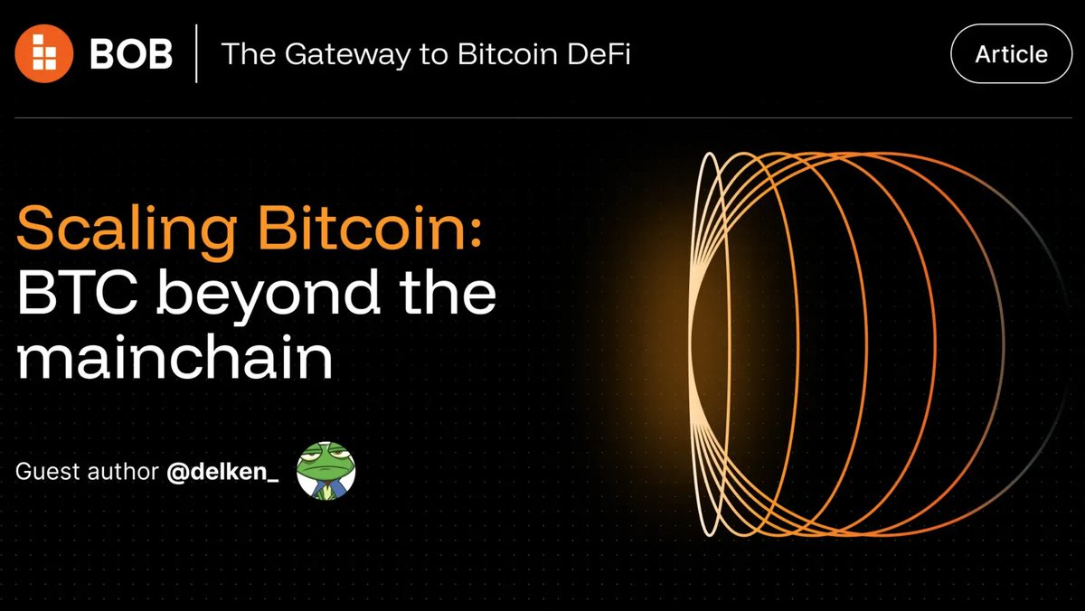 Web3Baptyst's tweet image. BITCOIN ecosystem is going viral and @build_on_bob is contributing 90% to the TRACTION..

THEY ARE BASICALLY BUILDING SOMETHING SIMPLE 

BTCFI=Bitcoin DeFi 

Put your btc to work and earn yield on the vaults..

Up to 10 to 15% yield..

Let's scale BTC with @build_on_bob