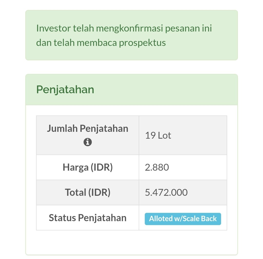 Jadi Kalian yang ikutan EMAS dapat berapa lot nih? 👀✌️

Kalau gua sih ritel cere, dapetnya cuma segini.. ✌️