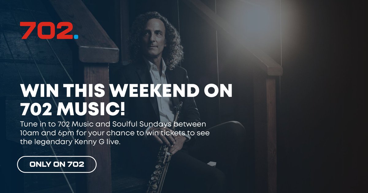 I have 2 tickets per hour to give away today and tomorrow for <a href="/kennyg/">Kenny G</a> live in Sun City. Tune in from 10 am (CAT).Let's keep it Kenny with G &amp; M on <a href="/Radio702/">702</a> 
#expensivemusic⁸