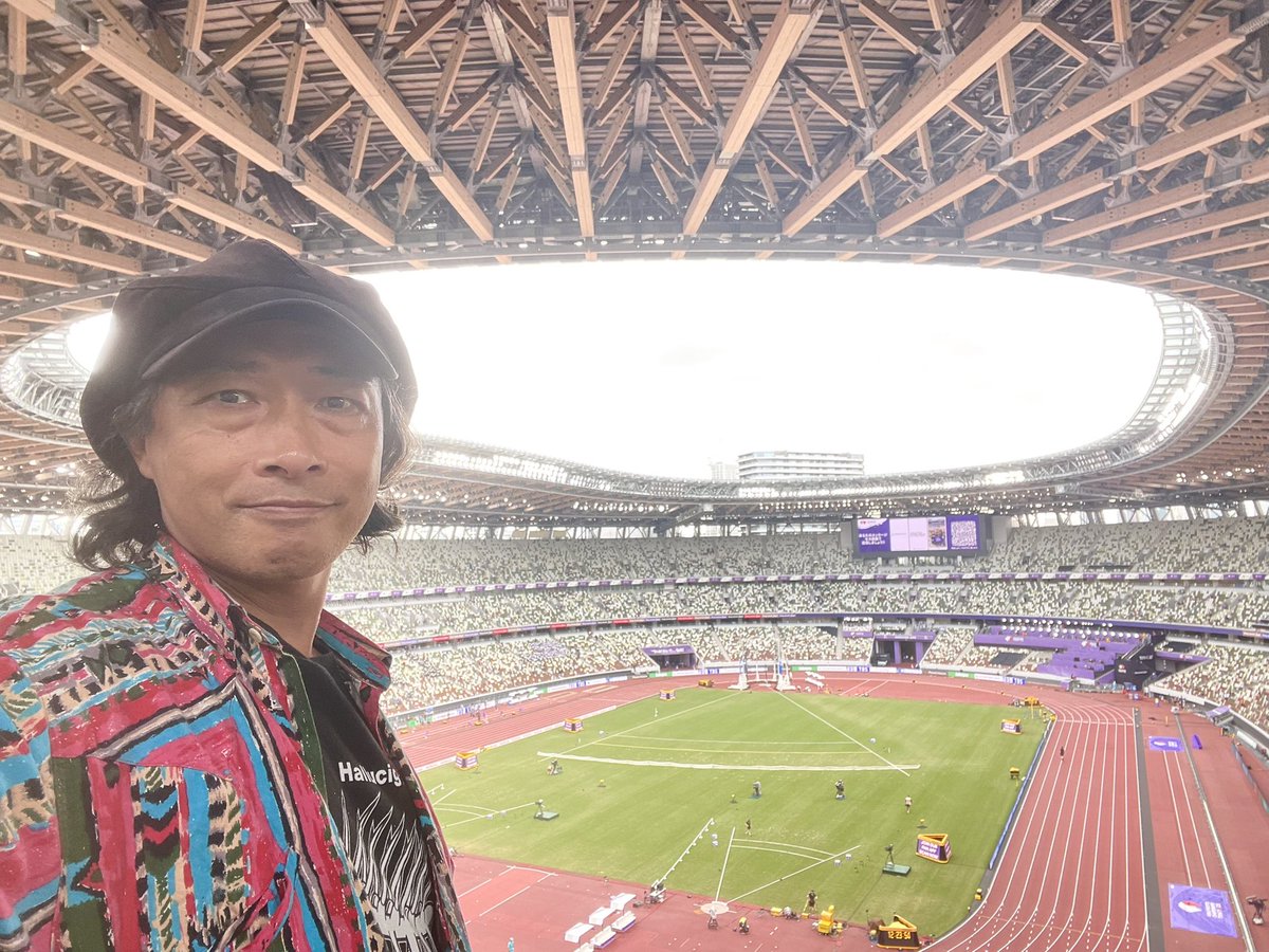 #東京2025世界陸上 モーニングセクション観戦‼️@ #国立競技場 

東京での開催は34年ぶりとなる #世界陸上❗️
実に面白かった！
この日は中でも、女子20キロ競歩の #藤井菜々子 選手の3位銅メダル獲得をこの目で見られたのは感激‼️
4番手の選手の猛追を振り切ってのギリギリのゴールがマジで熱かった‼️😆