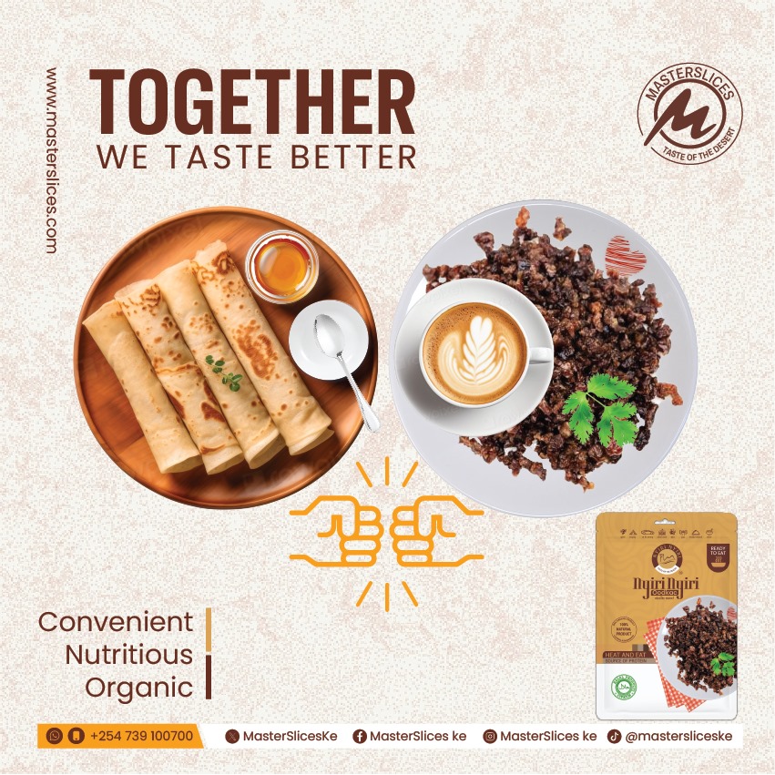 Soothe your #weekend with a bold twist. A busy parent, a quiet #kitchen, happy family.
Try our #Ghee Nyirinyiri today and tell us your #NyiriNyiri moment.

#MasterSliceske
#Nyirinyiriringsfamiliestogether
#Oodkac
#ReadyToEat
#GheeNyirinyiri
#TasteOfTheDesert
<a href="/Cool_Ustaz/">Cool_Ustaaz ☪</a>